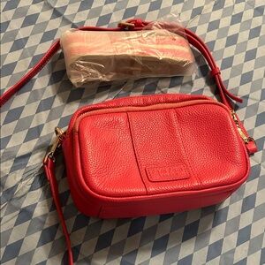 PomPom bag London pink with extra strap